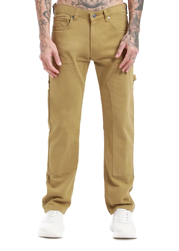 Khaki cargo denim