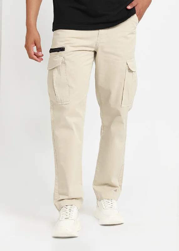 Light Cream Zip Cargo