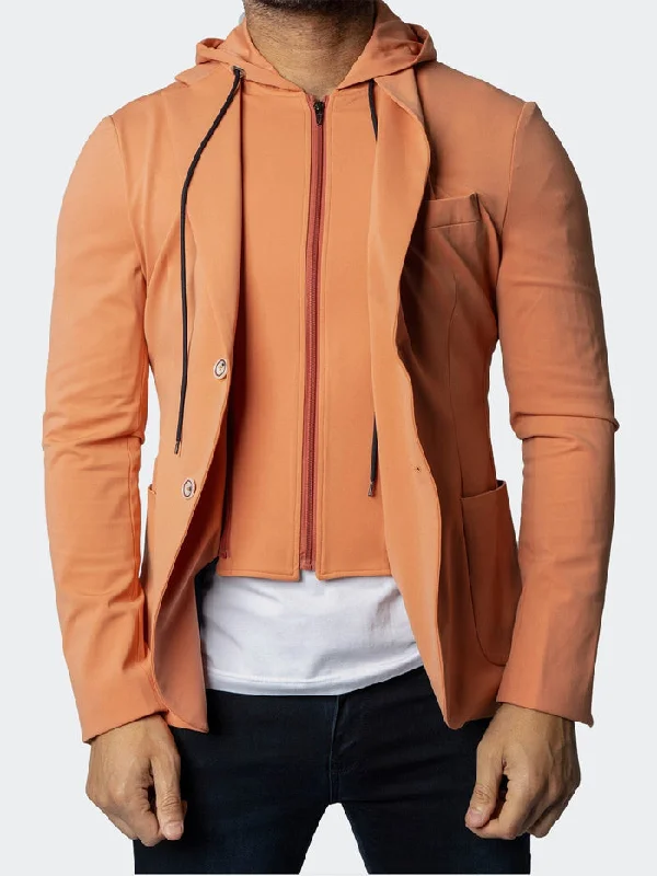 Maceoo Blazers.Maceo | Suit Stretch Carnelian12 Orange