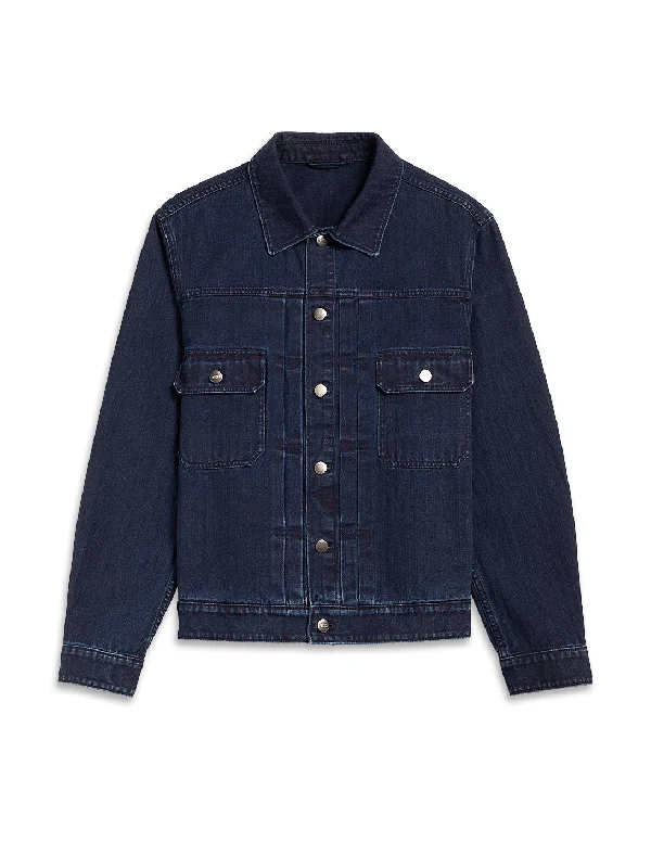 Elliot Herringbone Denim Jacket