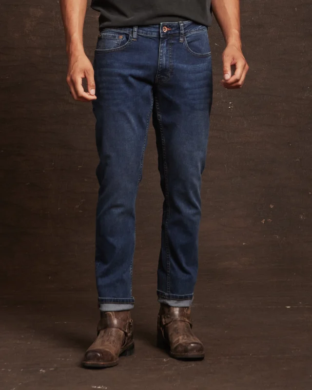 Slim Fit Denim Jeans In Soft Blue