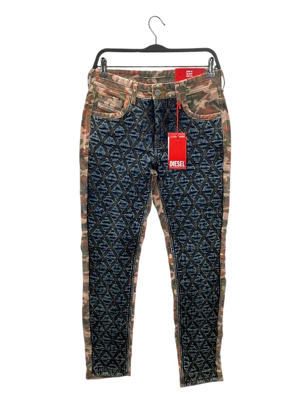 Cargo Pants DIESEL/Pants/26/Cotton/MLT/Camouflage/skinny leg - double knee denim