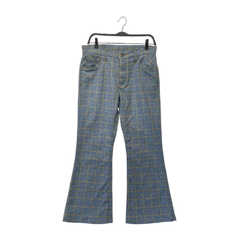 Jogger Pants COUT DE LA LIBERTE/Straight Pants/30/Wool/BLU/Plaid/