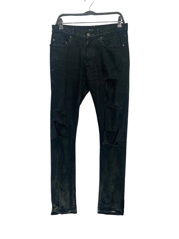 Smart Casual SAINT LAURENT/Skinny Pants/M/Denim/BLK/