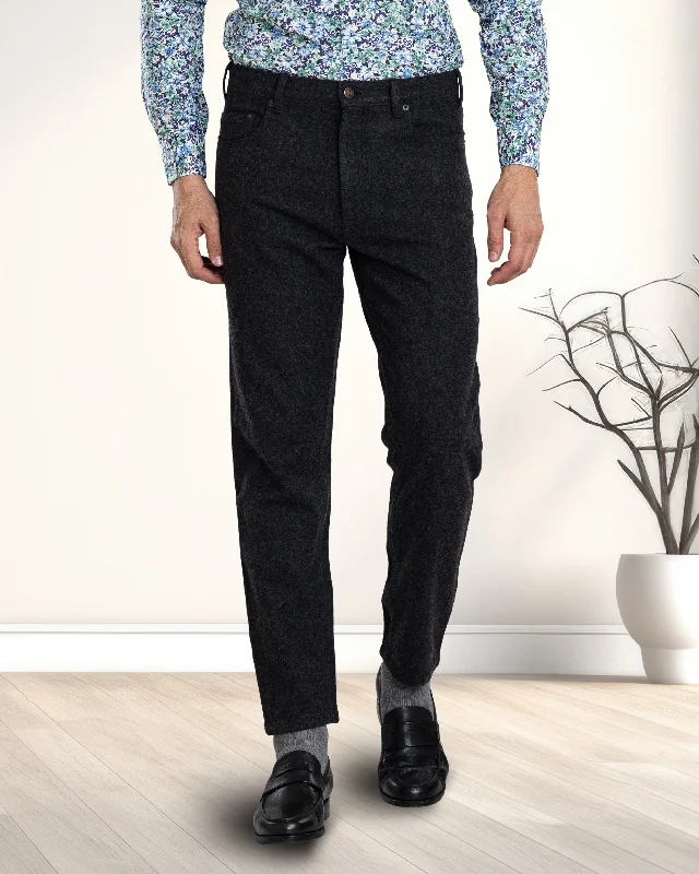 Jogging Suits Charcoal Grey Wool Jeans