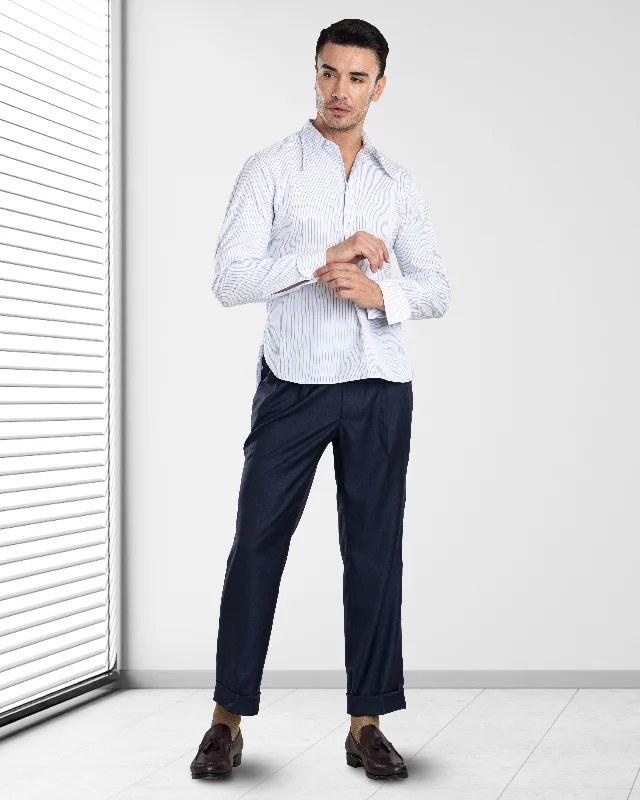 Fashion Vests VBC: Dark Navy Covert Wool Pant